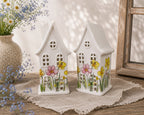 Daisy Delight Tealight Holder – Ceramic Yellow Rock Home Decor