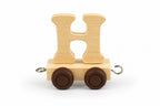 Alphabet Train Carriage – Letter H | Natural Beech Wood