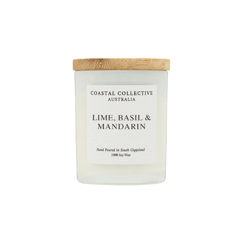 Lime, Basil & Mandarin Mini Jar soy wax Candle – 100 g / ~20-Hour Burn