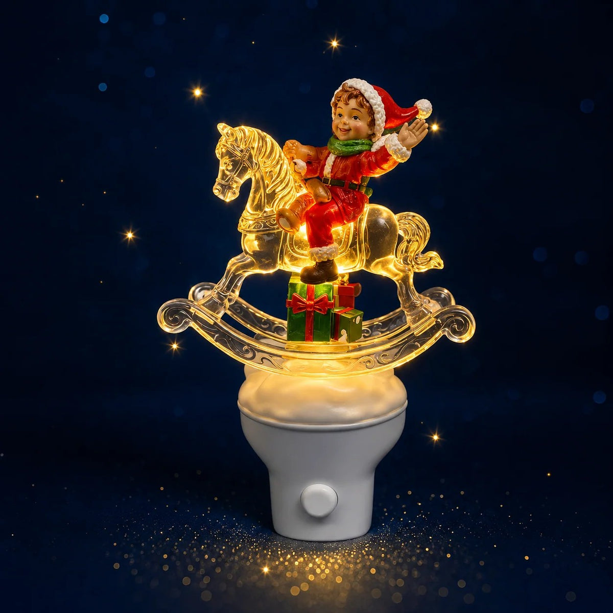 Twinkle Tide Rocking Horse Plug-In Night Light