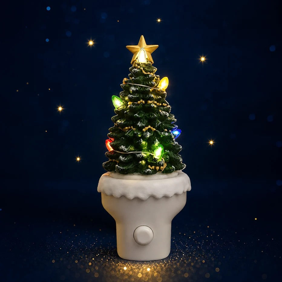 Twinkle Tide Christmas Tree Plug-In Night Light