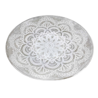 Mandala Side Table – White