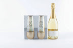 “Mr Right & Mrs Always Right” Gold Glitter Stemless Champagne Flute Set – 2-Piece Gift Box