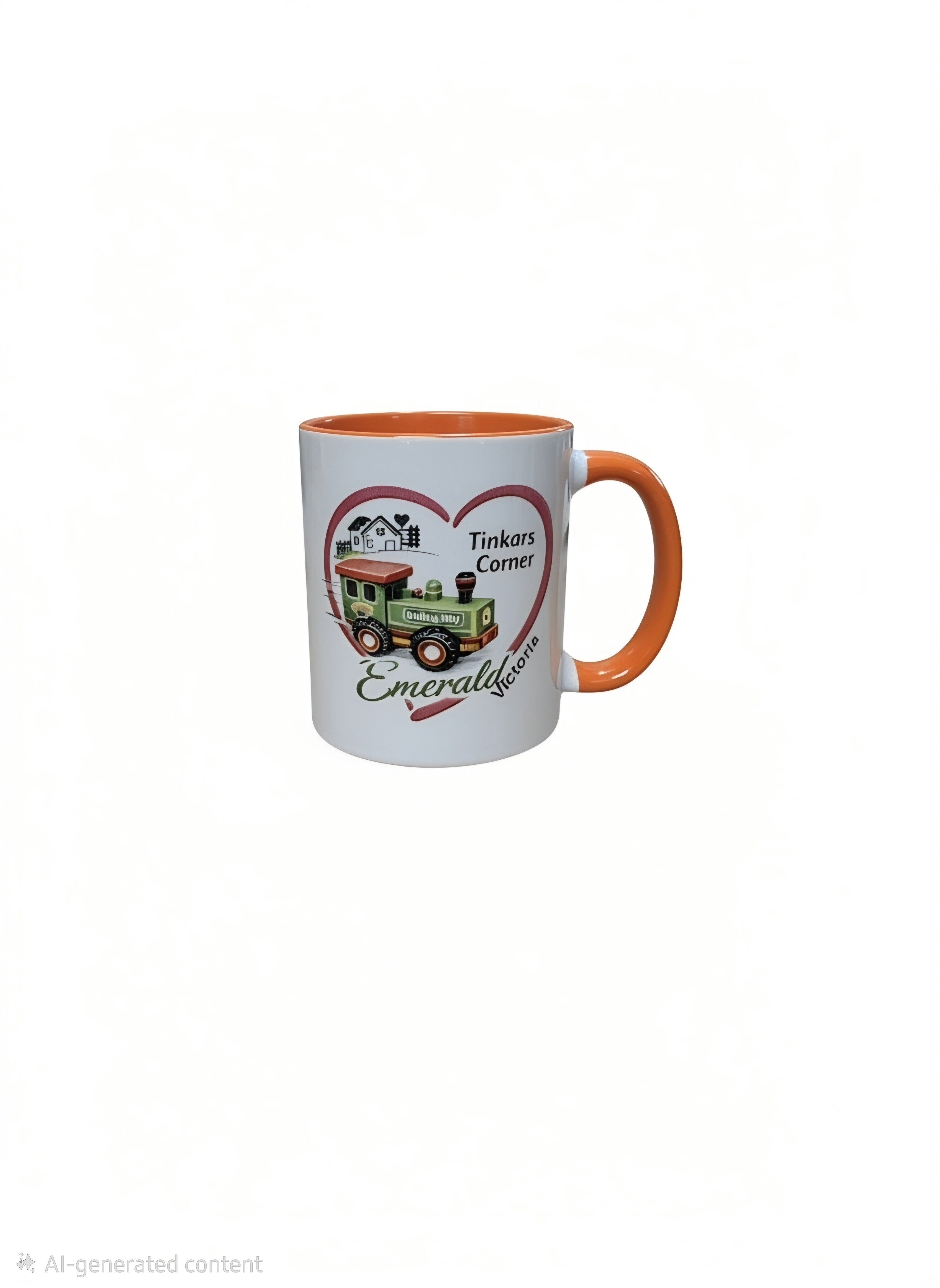 Tinkars Corner Orange Mug | Emerald Victoria Puffing Billy Gift 325ml