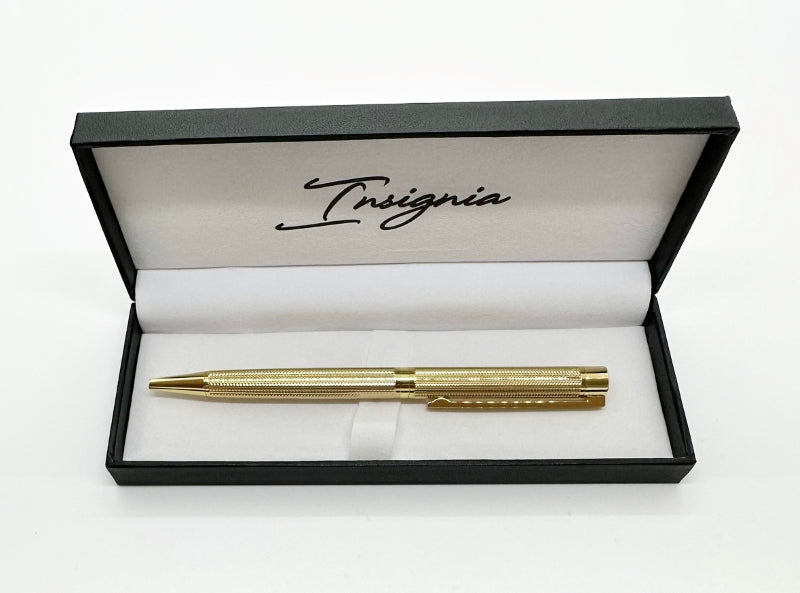 Insignia Pen Gold – Premium Gold-Finish Ballpoint Writing Instrument