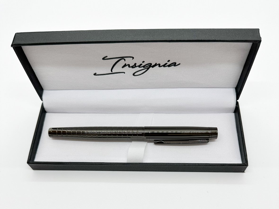 Insignia Gun Metal Engravable Pen Set | Sunrise Accessories