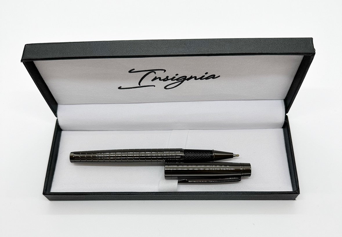 Insignia Gun Metal Engravable Pen Set | Sunrise Accessories