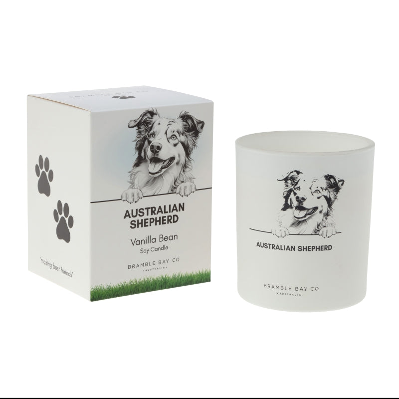 Australian Shepherd Pet Candle – Vanilla Bean Soy Candle 300 g