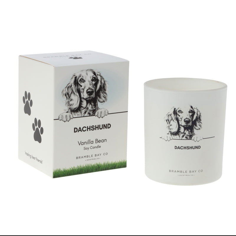 Dachshund Pet Candle – Vanilla Bean Soy Candle 300 g