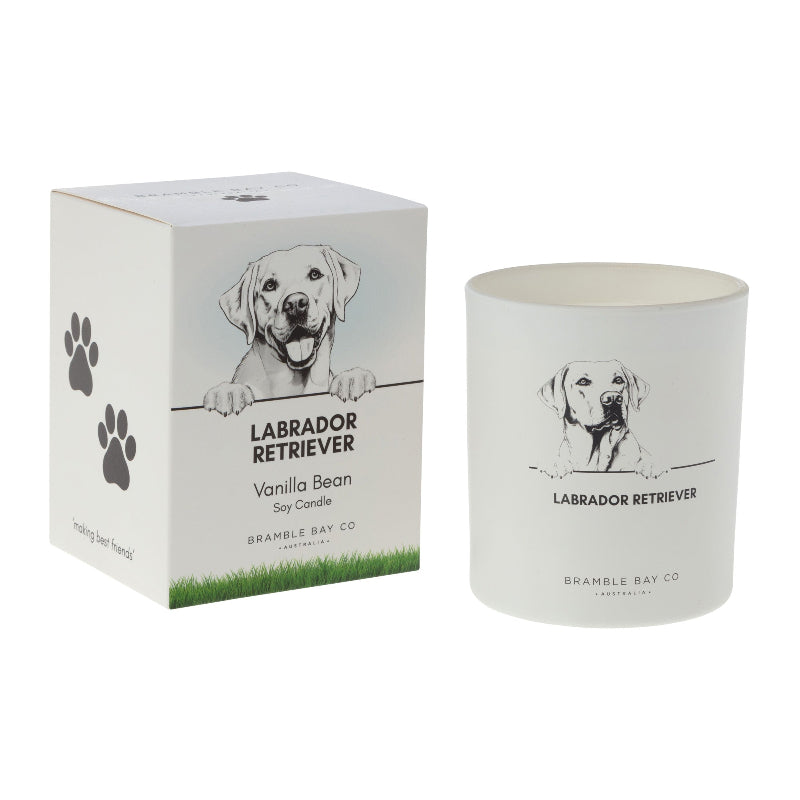 Labrador Retriever Pet Candle – Vanilla Bean Soy Candle 300 g