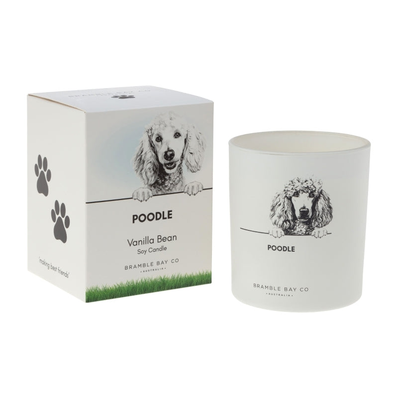 Poodle Pet Candle – Vanilla Bean Soy Candle 300 g