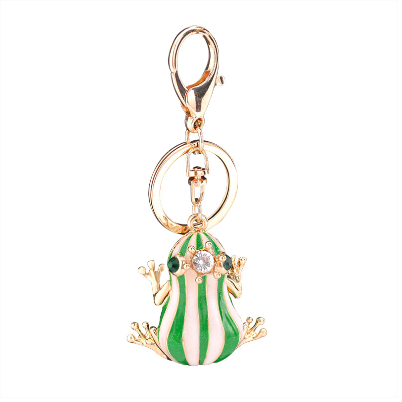 Queen Frog Keyring – Whimsical Frog Motif Accessory