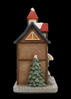 Resin Light-Up Christmas Village House with General Store