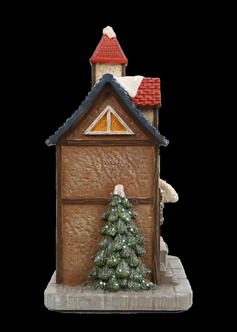 Resin Light-Up Christmas Village House with General Store