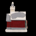 Resin Light-Up Christmas Village House with Church