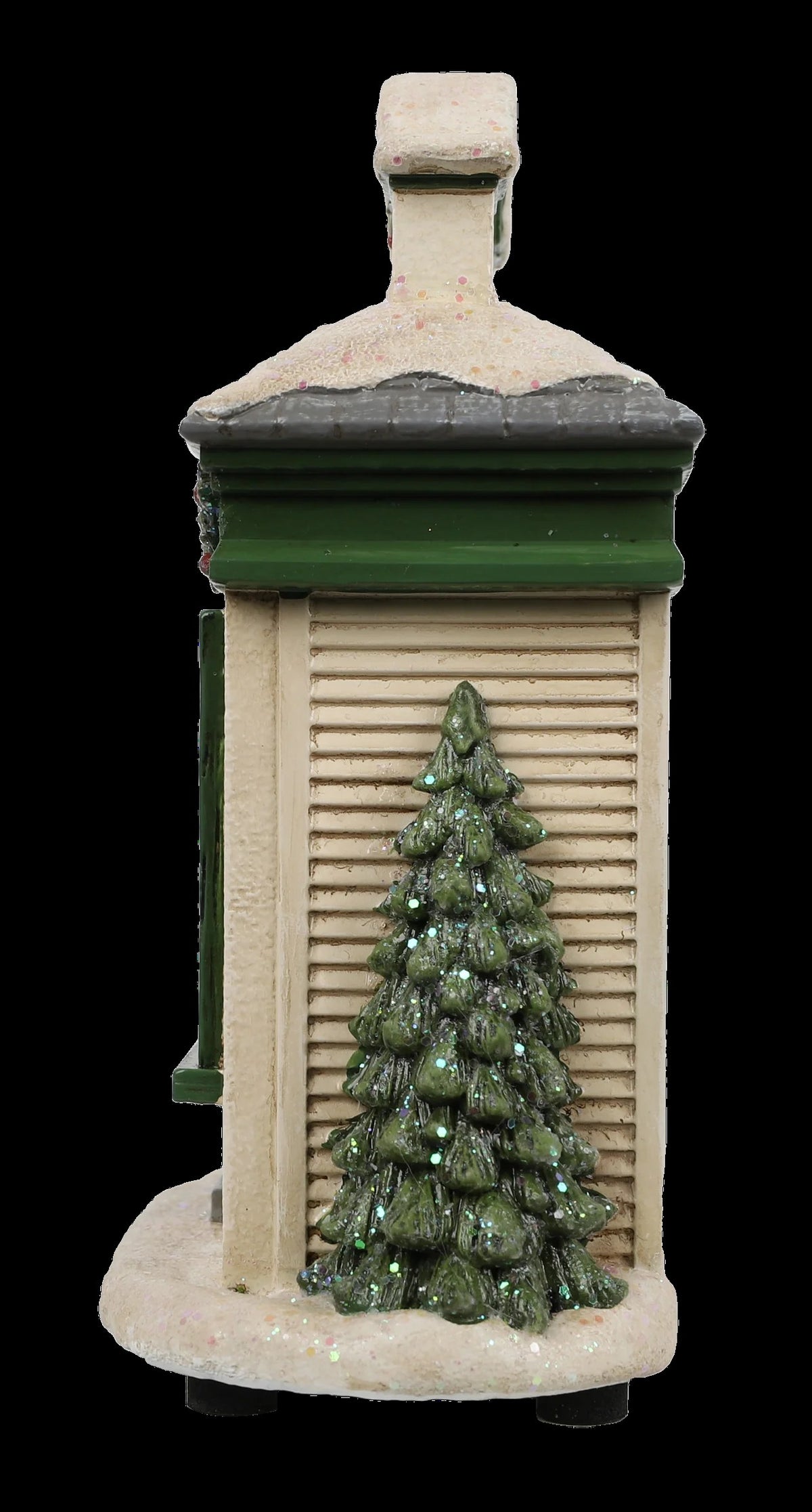 Resin Light-Up Christmas Village House with Book Store
