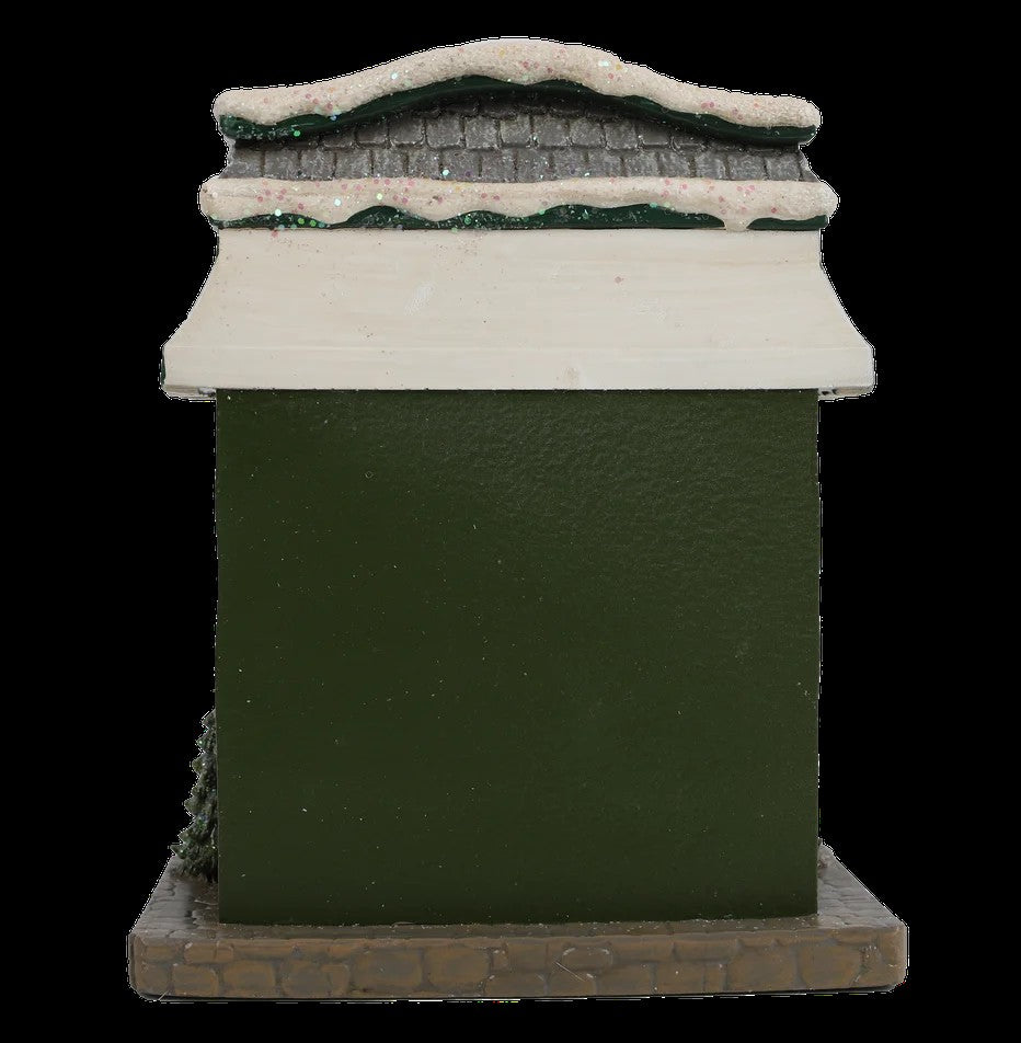 Resin Light-Up Christmas Village House with Gift Store