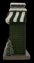 Resin Light-Up Christmas Village House with Gift Store