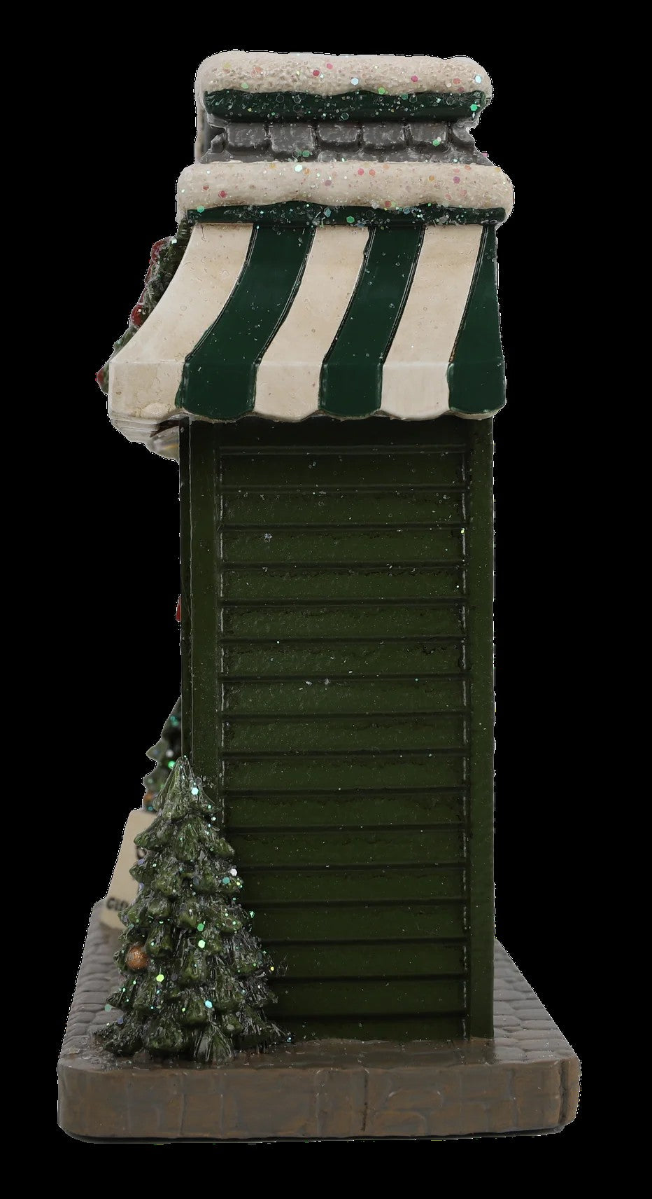 Resin Light-Up Christmas Village House with Gift Store