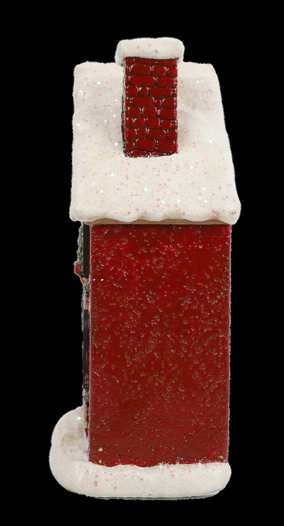 Resin Light-Up Christmas Village Brick House
