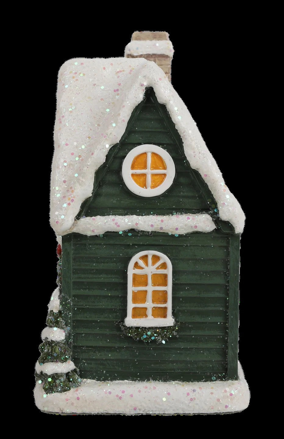 Resin Light-Up Christmas Village Cottage House