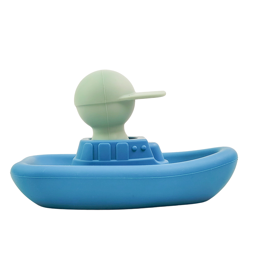 Boat Skipper Bath Toy – Blue 11 cm