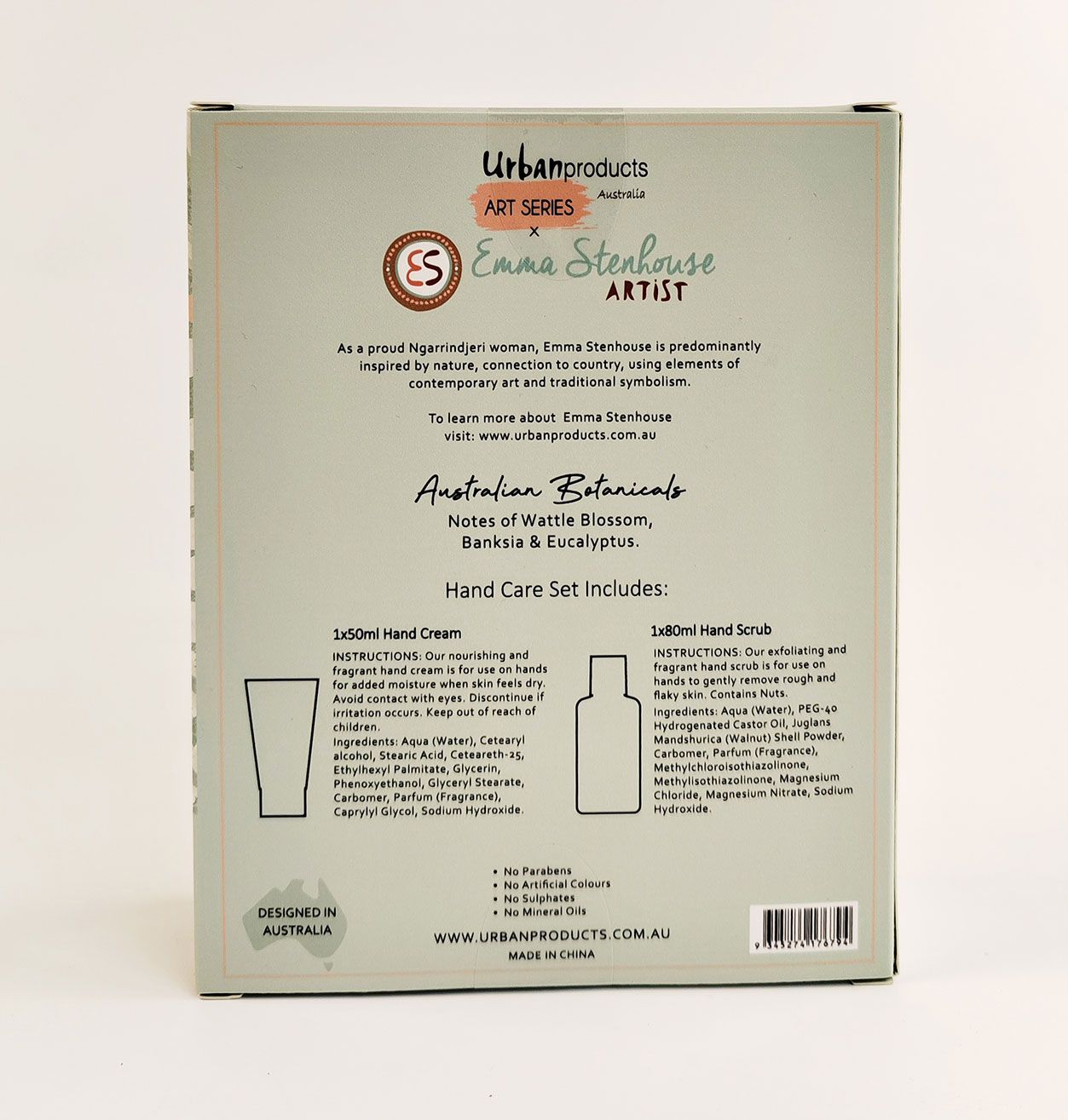 ES Journey Hand Care Set – Green | Hand Cream & Hand Scrub Gift Set (50 mL + 80 g)