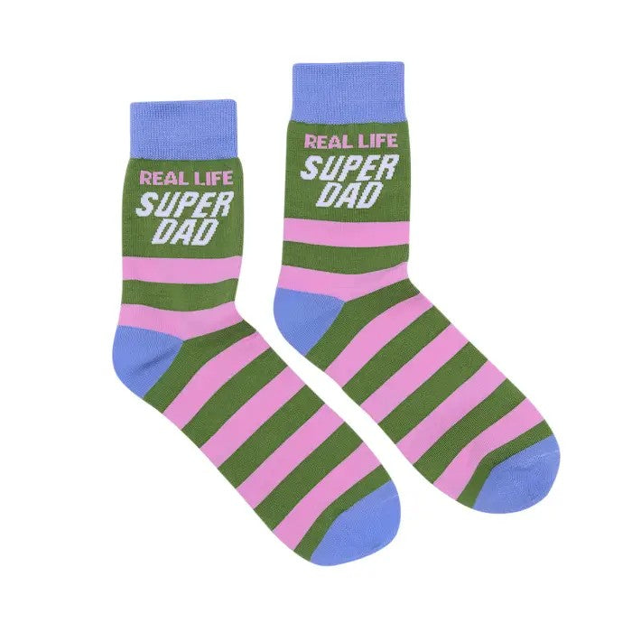 Father's Day Super Dad Socks | Gift for Dad