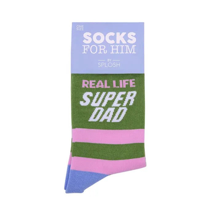Father's Day Super Dad Socks | Gift for Dad