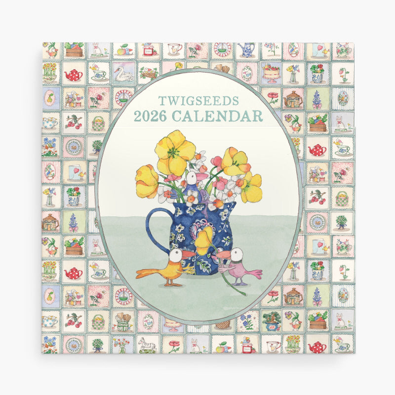 2026 Twigseeds Wall Calendar – Illustrated by Kate Knapp (300 × 300 mm)