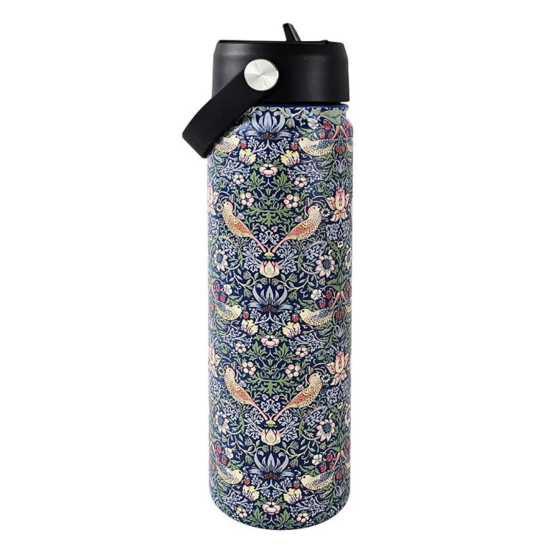 William Morris Strawberry Thief Water Bottle – 620 mL Stainless Steel Insulated Bottle