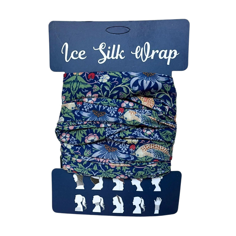 Ice Silk Wrap – Strawberry Thief Heritage Print
