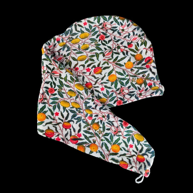 William Morris Fruit – Microfiber Hair Wrap