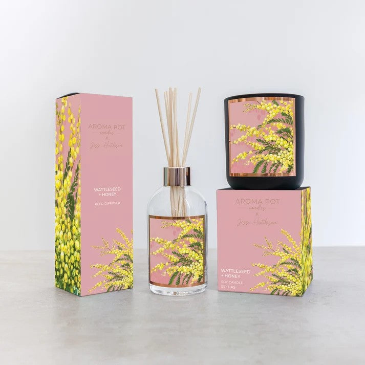 Wattleseed + Honey Australian Artist Soy Candle 50+ Hours
