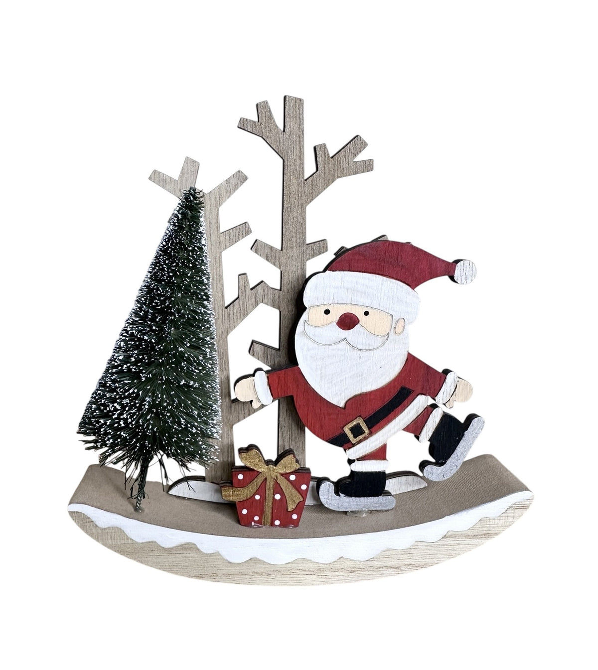 Xmas Rocking Santa – Wooden Christmas Decoration