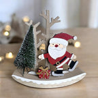 Xmas Rocking Santa – Wooden Christmas Decoration