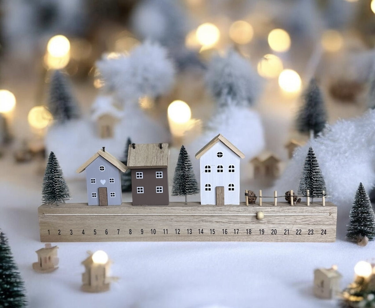 Wooden Christmas Countdown Calendar – Christmas Decoration