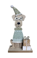 Wooden & Felt Christmas Dog – Christmas Decoration