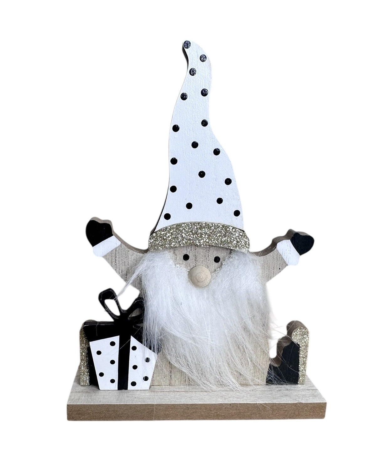 Wooden Christmas Gnome with Polka Dots – Christmas Decoration
