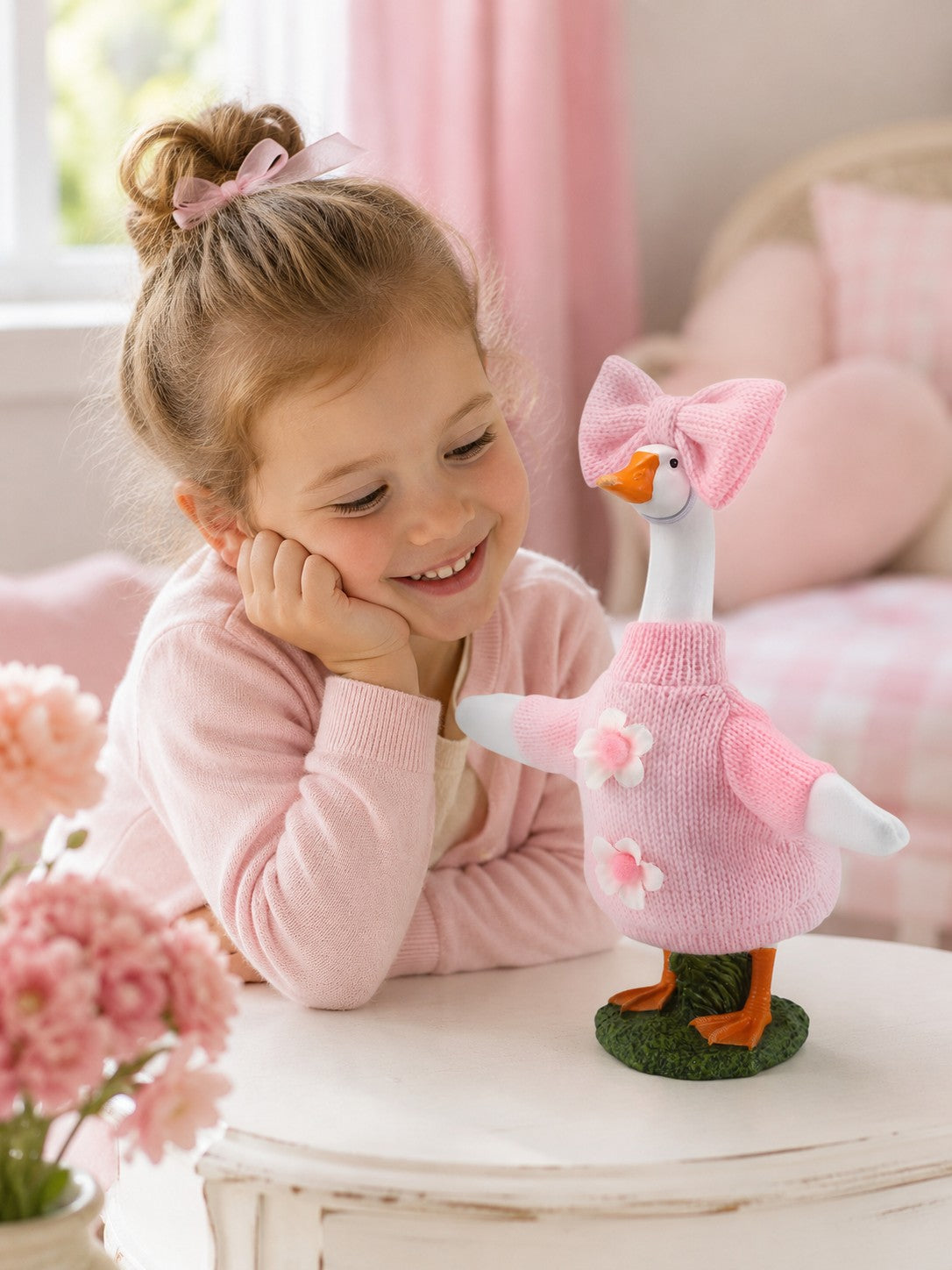 Milly the Goose 20cm – Resin Goose Home Decor