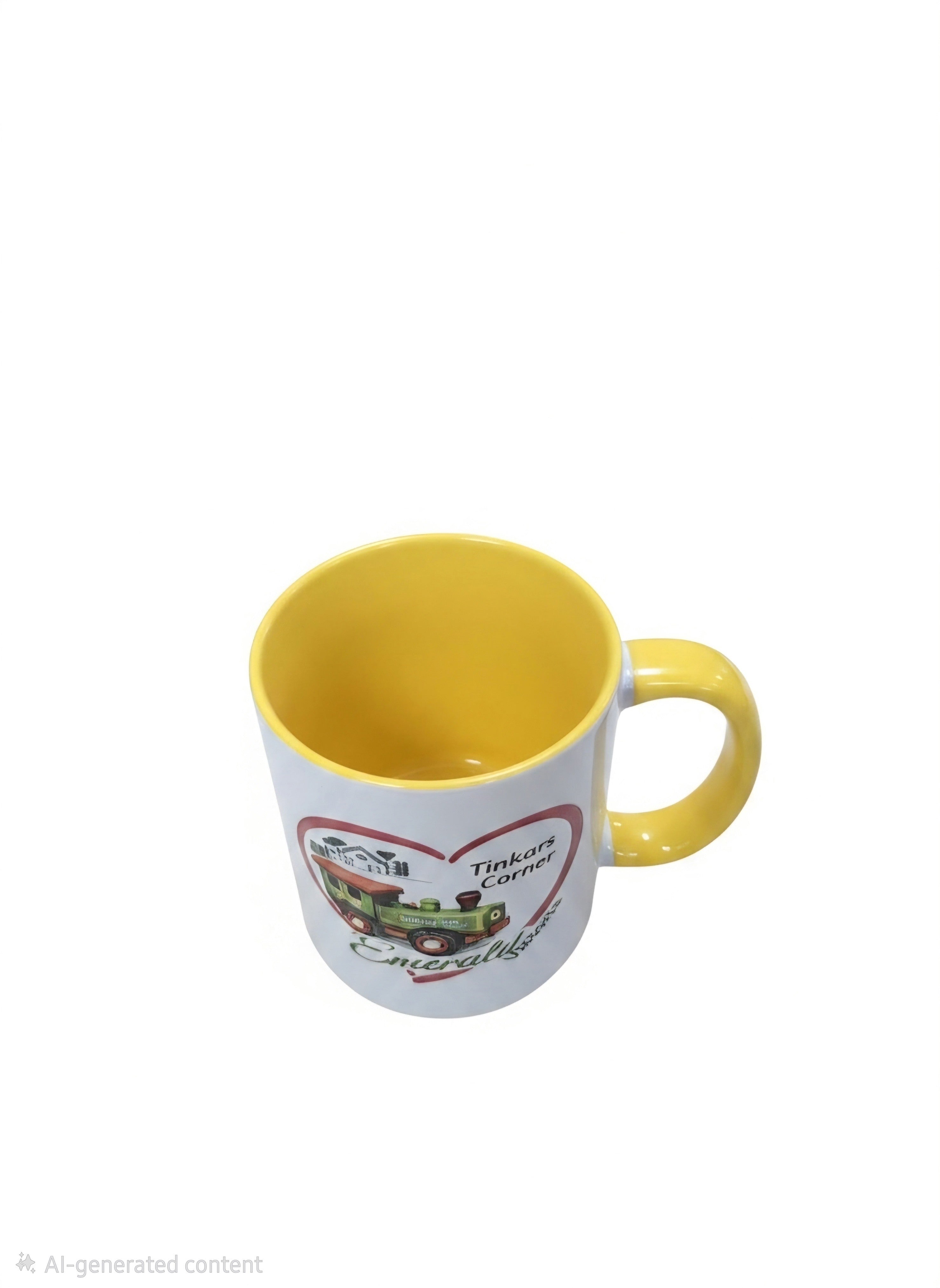 Tinkars Corner Yellow Mug | Emerald Victoria Puffing Billy Gift 325ml