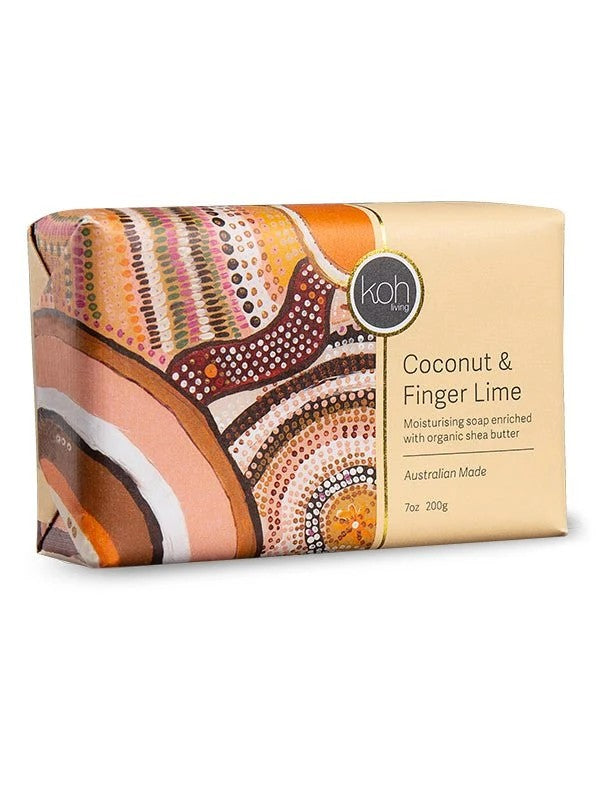 Aboriginal Coconut & Finger Lime Soap 200g