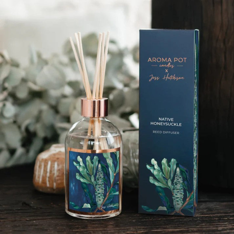 Aroma Pot Australian Artist Reed Diffuser – Native Honeysuckle (200 mL)
