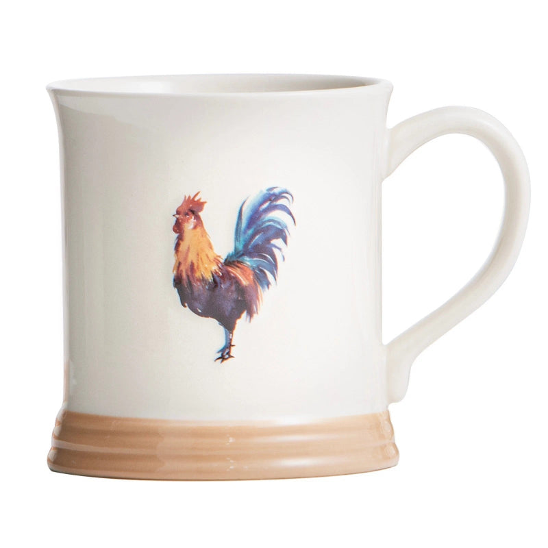 Ashdene Farm Friends Rooster Mug – 430 mL Stoneware | Charming Farm Animal Kitchenware