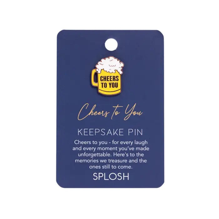 Father's Day Cheers Keepsake Pin | Enamel Gift for Dad