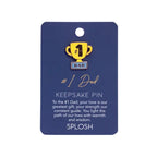 Father's Day #1 Dad Keepsake Pin | Enamel Gift for Dad