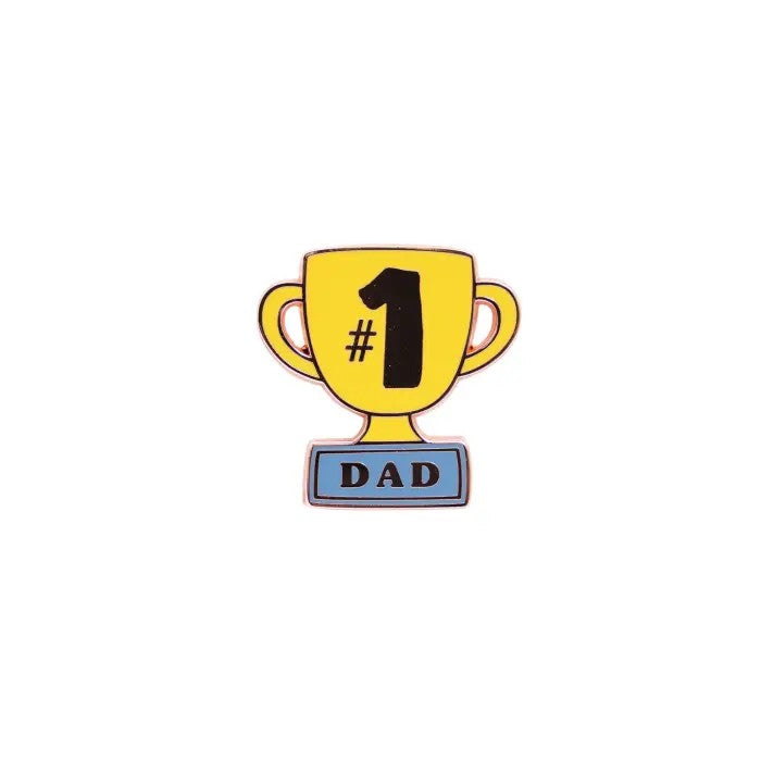 Father's Day #1 Dad Keepsake Pin | Enamel Gift for Dad
