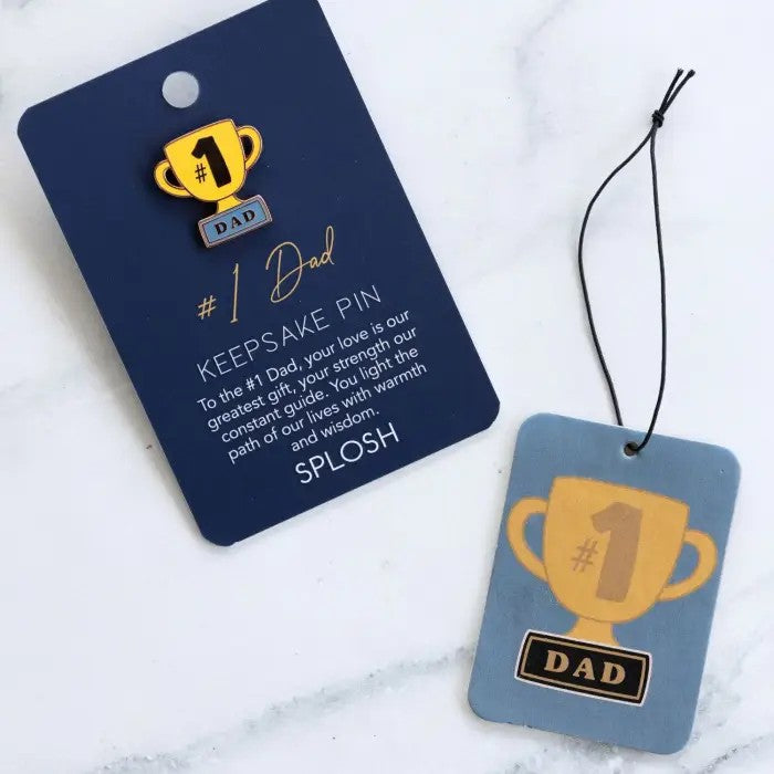 Father's Day #1 Dad Keepsake Pin | Enamel Gift for Dad