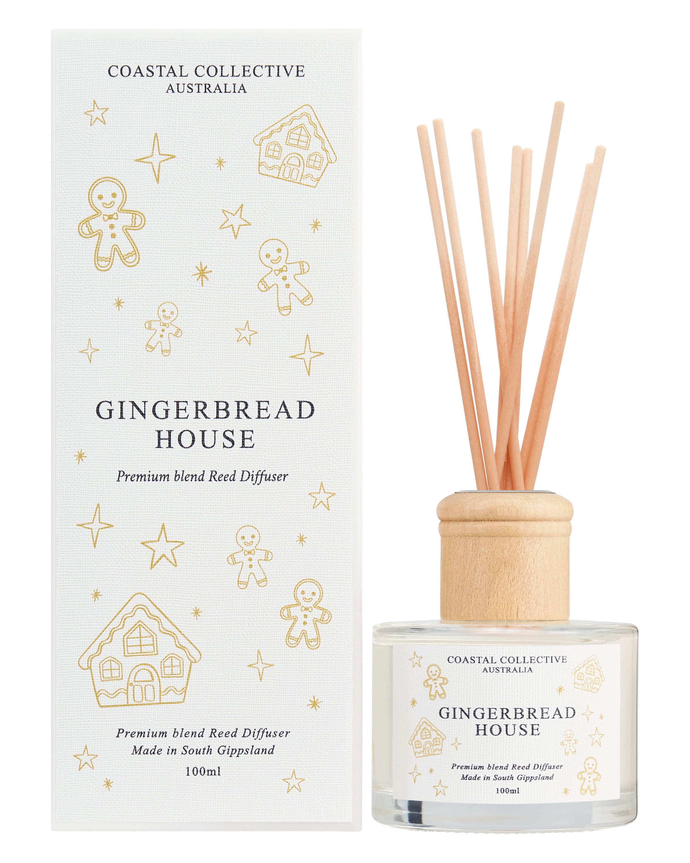 Gingerbread 100 mL Reed Diffuser | Warm Spiced Home Fragrance