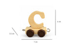 Kaper Kidz Alphabet Train Carriage – Letter C | Natural Beech Wood